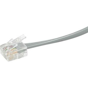 C2G CG09591 RJ11 6P4C Straight Modular Cable, 14' (4.25m)