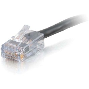 c2g cg15302 cat6 non-booted utp unshielded ethernet network patch cable, taa compliant, plenum cmp-rated, 75' (22.8m), black