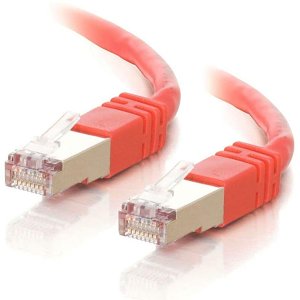 c2g cg27247 cat5e snagless shielded (stp) ethernet network patch cable, 5' (1.5m), red;c2g cg27247 cat5e snagless shielded (stp) ethernet network patch cable, 5' (1.5m), red