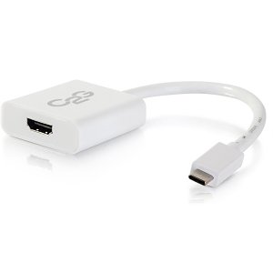 C2G CG29475 USB-C to HDMI Audio/Video Adapter Converter, 4K 30Hz, White