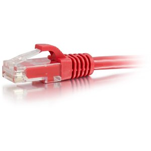 C2G CG50799 CAT6A Snagless Unshielded (UTP) Ethernet Network Patch Cable, 2' (0.6m), Red