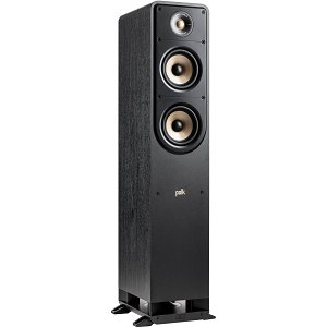 Polk ES50 Signature Elite Series High-Resolution Floor-Standing Loudspeaker for Hi-Fi Listening and Home Theater, Black