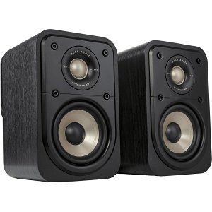 Polk ES10 Signature Elite Series High-Resolution Surround Speakers for Hi-Fi Home Theater, Pair