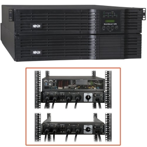 Tripp Lite UPS Smart Online 8000VA 5600W Rackmount 8kVA 120V-240V USB DB9 Manual Bypass Hot Swap 4URM