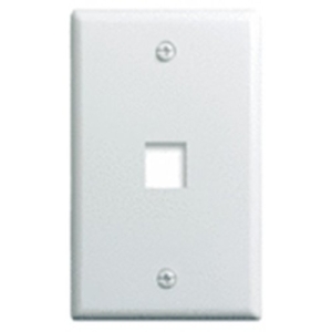 Legrand-On-Q 1-Gang, 1-Port Wall Plate, White