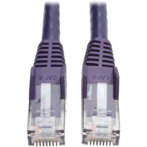 Tripp Lite 7ft Cat6 Gigabit Snagless Molded Patch Cable RJ45 M/M Purple 7'