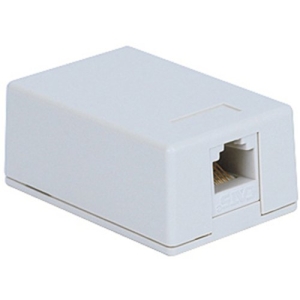 ICC 1-port Surface Mount Box w/8P8C CAT 5e EZ Jack