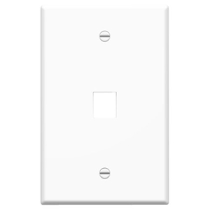 Legrand-On-Q Single Gang Oversized Wall Plate, 1-Port, White