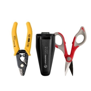 Jonard Tools Fiber Stripper & Kevlar Shears Kit, Molded Pouch