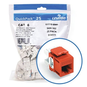 Leviton eXtreme 6+ Component-Rated Keystone Jack