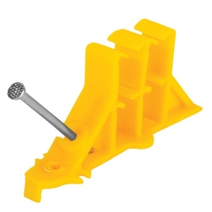 Platinum Tools ES-YL-25 Easy Stack Self-Latching Multiple Cable Stacker, Yellow, 25-Pack