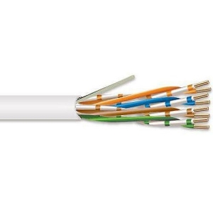 Superior Essex U5E4PBLBXU CAT5e Plenum Cable, 24/3 Solid BC, U, UTP, CMP, FT6, 1000' (304.8m) Reel, Blue