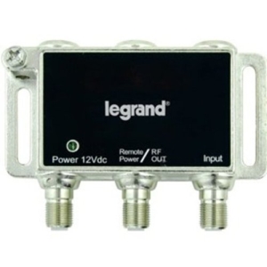 Legrand-On-Q Single-port RF Digital Cable Amplifier w/ Mounting Bracket