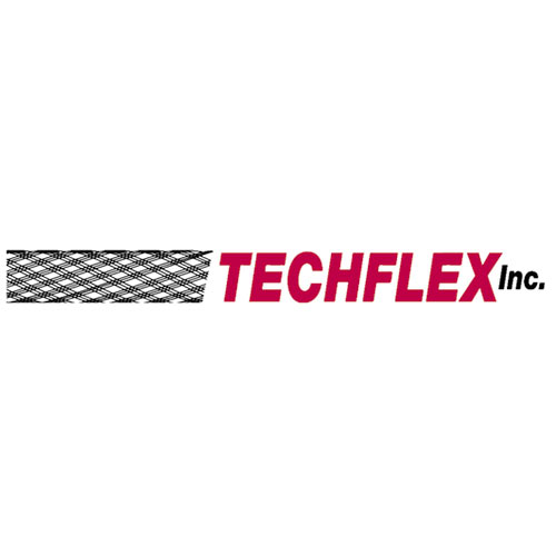 Techflex PTN0.05WH100 Flexo PET 1/2" Expandable Sleeving, 100' Shop Spool, White