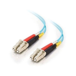 C2G CG33047 LC-LC 10Gb 50/125 OM3 Duplex Multimode PVC Fiber Optic Cable, 9.8' (3m), Aqua