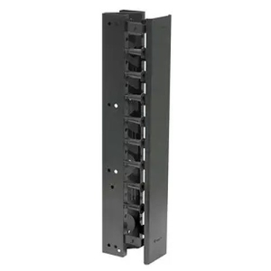 Hubbell VS76H Rack, Vertical Channel, 7' x 6", Hinged, Black