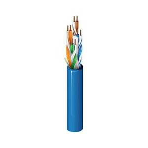 Belden 2413 005Z1000 CAT6+, 4-Pair, U/UTP-Unshielded, Plenum-CMP, Premise Horizontal Cable, 23AWG Solid Bare Copper Conductors, Dual FRPO/FEP Insulation, Tape Separator, Flamarrest Jacket, 1000' (304.8m), Dark Green