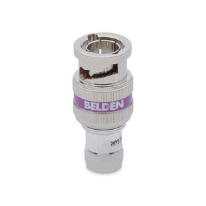 Belden 4855RBUHD1 B50 Mini RG-59, 12GHz, UHD, BNC, 1-Piece Connector, Violet