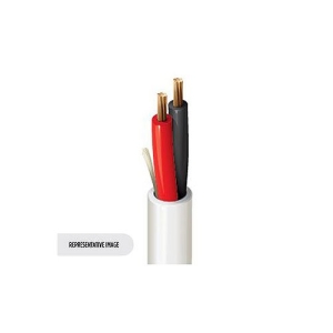 Belden 6300UE 010Z1000 Security and Commercial Audio Cable, 2-Conductor 18AWG Stranded (7x26) Bare Copper Conductors Flamarrest Insulation, Plenum-CMP, Flamarrest Jacket and Ripcord, ReelTuff Box, 1000' (304.8m), Black