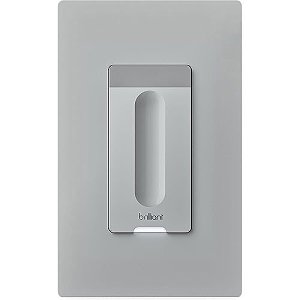 Resideo BHS120USCG1 Brilliant Wireless Smart Dimmer/Switch Combo 1-Switch, Gray