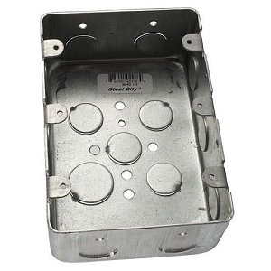 Fire-Lite 10103 3-Gang Electrical Box for Semi-Flush Mount Applications