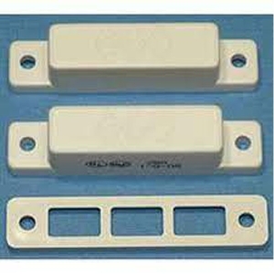 GRI 28AWG-G Surface Mount Magnetic Reed Switch Set, Closed Loop, Wide Gap Up to 1-1/2", Concealed Terminals, Gray