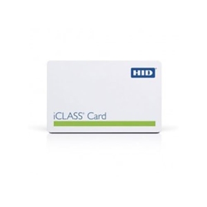 HID 2000HPGGMH iCLASS 2K/2 Printable Smart Card, SIO, Programmed, Glossy Front and Back, Matching Numbers, Horizontal Slot