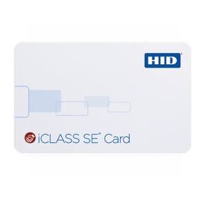 HID 3000PGGAN iCLASS 2k SE Card, SIO Programmed, Glossy Front & Back, Sequential Matching Encoded/Printed (Laser Engraved), No Slot, Vertical Slot Indicators