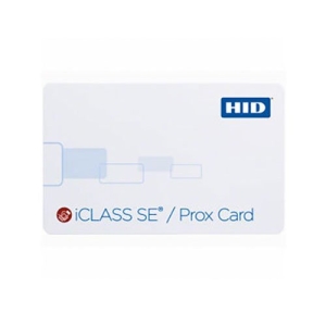 HID 3154PGGNNN iCLASS 32k SE + Prox Card, SIO Programmed, 125 kHz HID Prox Unprogrammed, Glossy Front and Back, No Printed Card Numbering, No Slot