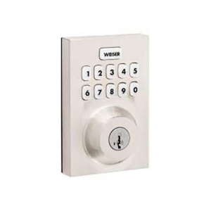 Weiser 9GED18000-029 Home Connect 620 Keypad Connected Smart Lock with Z-Wave 700 Chipset, Satin Nickel