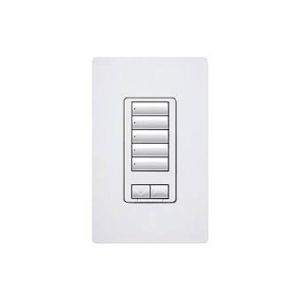 Lutron RRD-HN5BRL-WH RadioRA 2 seeTouch CL Hybrid Keypad - 5 Button w/ Raise-Lower, White