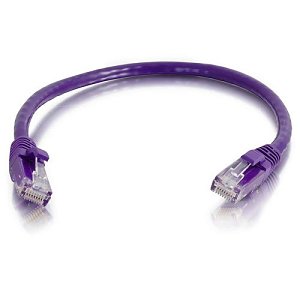 Quiktron 576-A45-010 Q-Series CAT6A Snagless Ethernet Network Patch Cable, Unshielded, CM Rated, 10' (3m), Purple