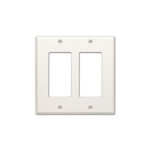 RDL CP-2 Double Cover Plate, Compatible with Decora Style Products, White
