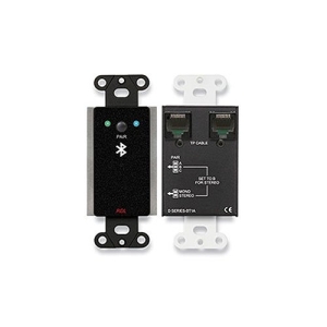 RDL DB-BT1A Wall-Mounted Bluetooth Audio Format-A Interface, Compatible with Format-A Twisted Pair Receivers, Black