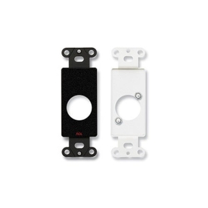 RDL DB-D1 Single Connector Plate for Standard & Specialty Connectors, Black