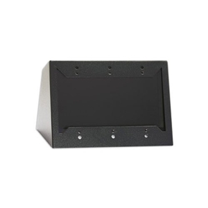 RDL DC-3B Desktop or Wall Mounted Chassis for 3 Decora Remote Controls and Panels, Black