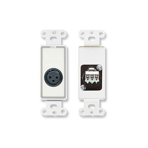 RDL D-XLR3F XLR 3-Pin Female Jack on Decora Wall Plate