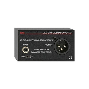 RDL TX-AFC1M Unbalanced to Balanced Audio Transformer - RCA, XLR
