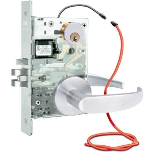 SDC Z7620LQRE Motorized ELR Controlled Mortise Lock, Unlocked Both Sides, Passage LH, 626, REX, Eclipse Rose