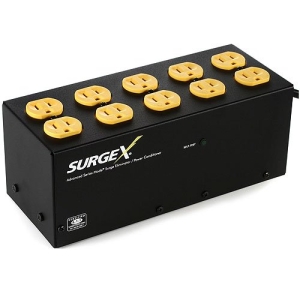 SurgeX SA-1810 Standalone Surge Eliminator and Power Conditioner, 15A/120V, 10 Outlets