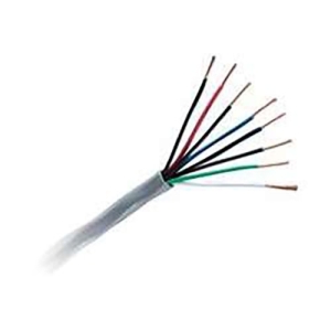 West Penn AQC244GY1000 4 Conductor 18 AWG Stranded Unshielded Cable, 1000', Gray