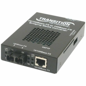 Transition Networks 10/100 Bridging 10/100base-Tx To 100base-Fx Media Converter