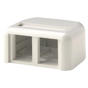 ORTRONICS 2PT SURFACE MT BOX FOG WHT