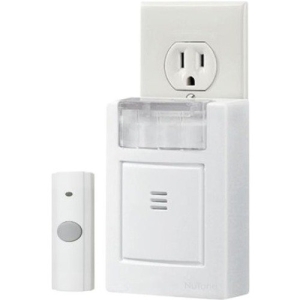 NuTone Plug-In Door Chime Kit with Strobe Light, 3-3/4"w x 4-1/2"h x 1-5/8"d