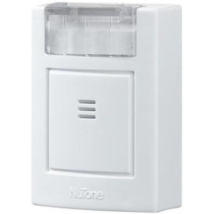 NuTone Plug-In Door Chime with Strobe Light, 3-3/4"w x 4-1/2"h x 1-5/8"d