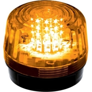 Enforcer LED Strobe Light - 12 LEDs, Flash only, 6~12 VDC, Amber