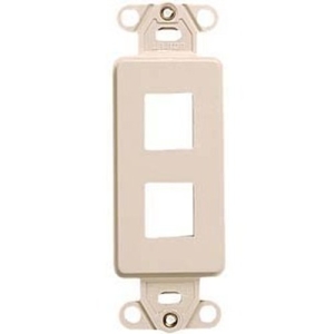 Leviton 41642-00I 2 Sockets Decora Style Faceplate Insert