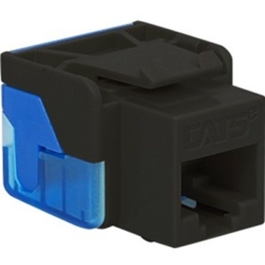 ICC IC1078E5BK CAT5e RJ45 Keystone Jack for EZ Style, Black