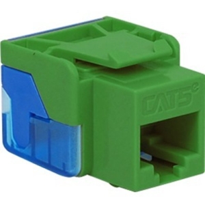 ICC IC1078E5GN CAT5e RJ45 Keystone Jack for EZ Style, Green