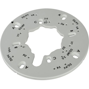 Digital Watchdog DWC-GPLT Mounting Plate for Gang Box, Network Camera - Ivory